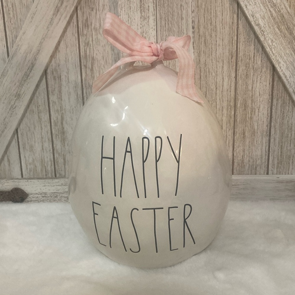 Rae Dunn Happy Easter Ceramic Egg